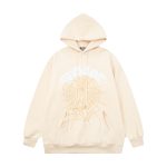 Beige Sp5der Beluga Hoodie