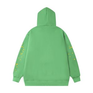 Sp5der Web Graphic Hoodie Green